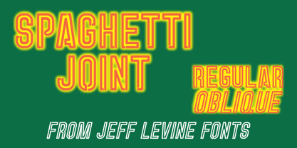 Spaghetti Joint JNL Font Poster 1