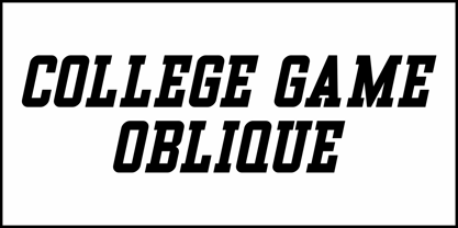 College Game JNL Font Poster 4