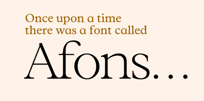 Afons Font Poster 2