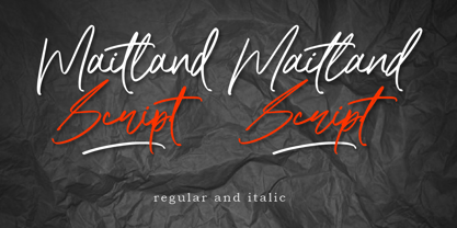 Maitland Script Fuente Póster 8