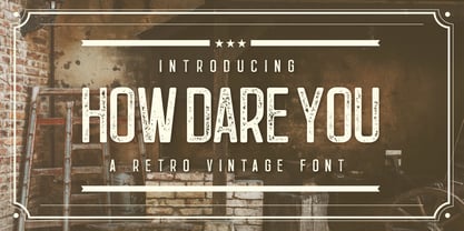 How Dare You Font Poster 1