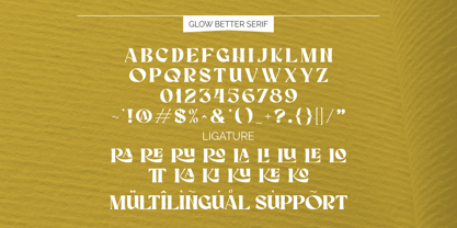 Glow Better Font Poster 11