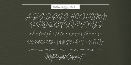 Glow Better Font Poster 12