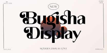 Bugisha Display Font Poster 1