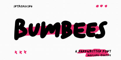 Bumbees Font Poster 1