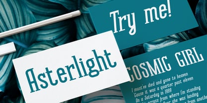 Asterlight Font Poster 7