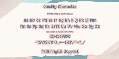 Quickly Font Poster 5