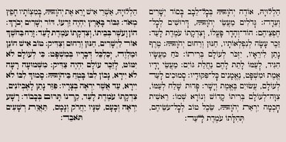 Hebrew Vilna Tanach Font Poster 4