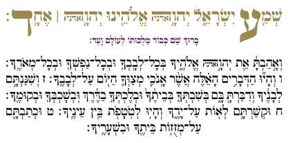 Hebrew Vilna Tanach Font Poster 3
