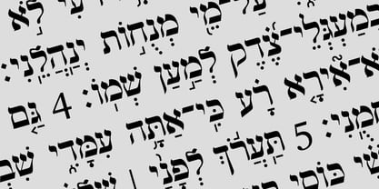Hebrew Vilna Tanach Font Poster 1