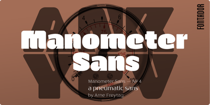 Manometer Sans Font Poster 1