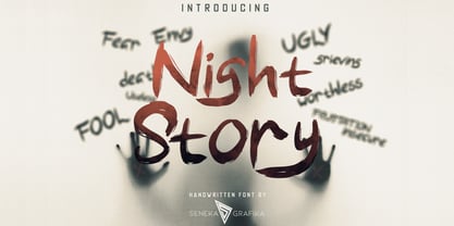 Night Story Font Poster 1