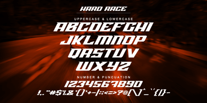 Hard Race Font Poster 7