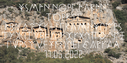 Ongunkan Lycian Font Poster 2