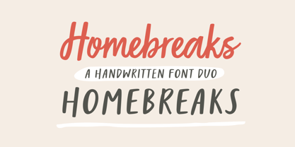 Homebreaks Font Poster 1
