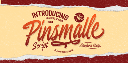 Pinsmalle Font Poster 1