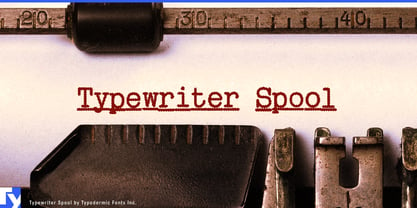 Typewriter Spool Font Poster 1