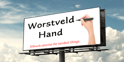Worstveld Hand Fuente Póster 1