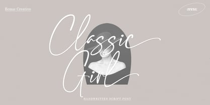 Classic Girl Regular Font Poster 1
