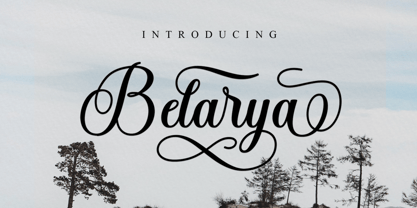 Belarya Script Font Poster 1
