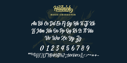 Hadnich Font Poster 14