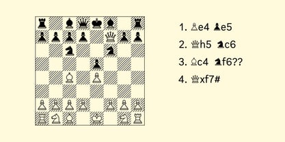 Chessnota Font Poster 1