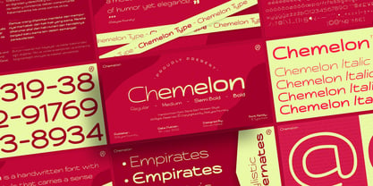 Chemelon Font Poster 1