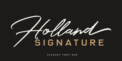 Holland Signature Font Poster 1