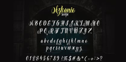 Azkanio Script Fuente Póster 6
