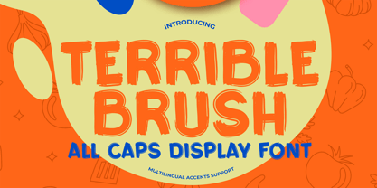 Terrible Brush Font Poster 1