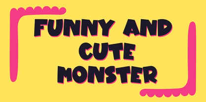 Monster Tail Font Poster 2