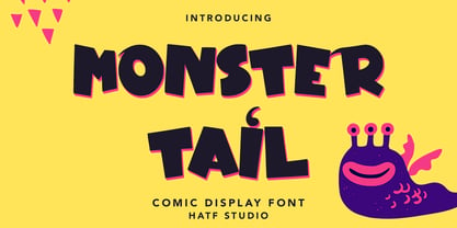 Monster Tail Font Poster 1