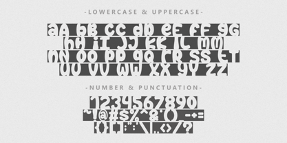 Block Space Font Poster 12