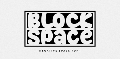 Block Space Font Poster 1
