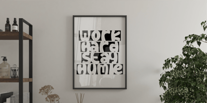Block Space Font Poster 10