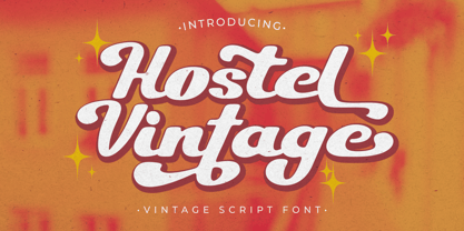 Hostel Vintage Font Poster 1
