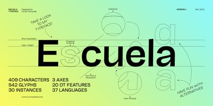 Escuela Font Poster 2