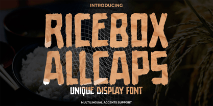 Ricebox Allcaps Font Poster 1