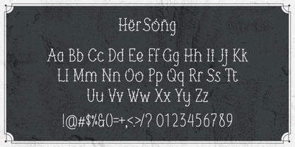 Her Song Font Poster 9