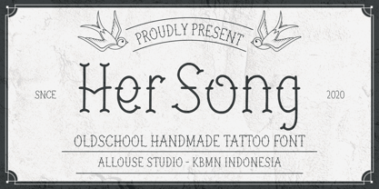 Her Song Font Poster 1