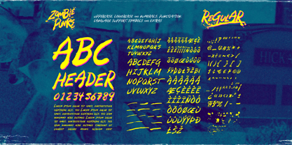 Zombie Punks Font Poster 3