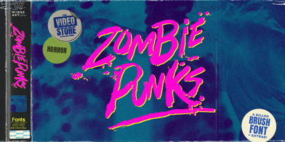 Zombie Punks Font Poster 1
