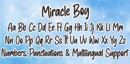 Miracle Boy Font Poster 7