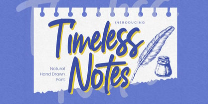 Timeless Notes Font Poster 1