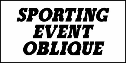 Sporting Event JNL Font Poster 4