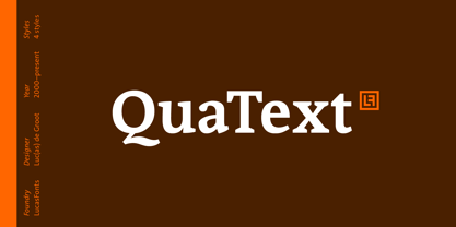 QuaText Font Poster 1