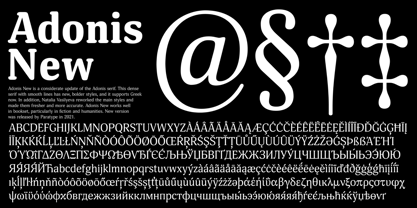 Adonis New Font Poster 1