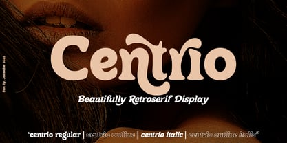 Centrio Typeface Police Poster 1