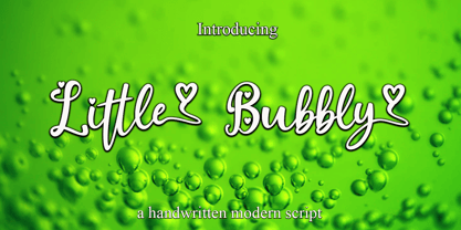 Little Bubbly Font Poster 1