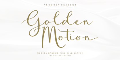 Golden Motion Font Poster 1